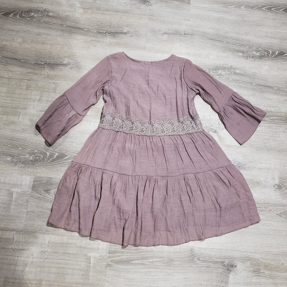 Boho Swing Dress Flutter Sleeve Boho Dress Coco +Carmen - Picture 2 of 4
